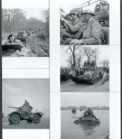 cca 1939 és 1945 között készült háborús felvételek, 9 db modern nagyítás, jelzés nélkül, 21x15 cm és...