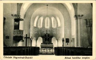 Nagyvárad, Oradea; római katolikus templom Őssiben, belső / Catholic church in Iosia, interior (EK)