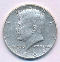 Amerikai Egyesült Államok 1964. 1/2$ Ag "Kennedy" T:AU,XF USA 1964. 1/2 Dollar Ag "Kennedy" C:AU,XF Krause KM#202