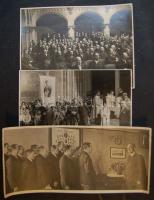 1889-1926 Worschitz Antal hagyatéka, benne a róla készített karikatúrával, saját ceruzarajzaival, dí...