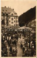 Lillafüred (Miskolc), Palotaszálló, cserkészek találkozója. photo (kopott sarkak / worn corners)