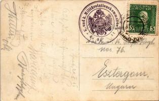 1913 Grab; general view, Bosnian folklore + "K.u.k. Militärstationskommando Grab" (EK)