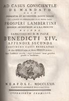 XIV. Benedek pápa: 
Casus Conscientiae de mandato. [...] Opus Confessariis omnibus, atque Animarum ...