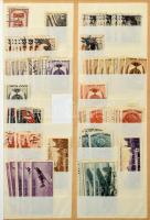 Szovjet, orosz tartalmas kereskedői rendező 1870-1947 több ezer bélyeg jobb értékekkel, 16 lapos köz...