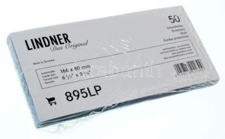 Lindner 895LP víztiszta bankjegytok, 50db-os eredeti, bontatlan csomagban (166x80mm)