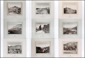 1873 Veress Ferenc (1832-1916) kolozsvári fényképész ,,Egy néhány erdélyi tájkép száraz kezelési mód...