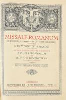 Missale Romanum ex decreto sacrosancti Concilii Tridentini restitutum S. Pii V. Pontificis Maximi ju...