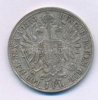 Ausztria 1873. 1Fl Ag "Ferenc József" T:VF patina, ph. Austria 1873. 1 Florin Ag "Franz Joseph" C:VF patina, edge error Krause KM#2222