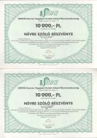 Budapest 1995. "SZEVIKI Szerves Vegyipari Kutató Intézet Részvénytársaság" névre szóló rés...