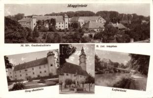 Mosonmagyaróvár, Magyaróvár; M. kir. Gazdaakadémia, Öreg akadémia, Lajta (ragasztónyom / gluemark)