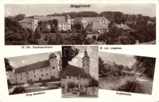 Mosonmagyaróvár, Magyaróvár; M. kir. Gazdaakadémia, Öreg akadémia, Lajta (ragasztónyom / gluemark)