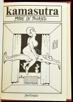 Andrzej Mleczko: Kamasutra 1-2. Kraków, én. Galeria Autorska, 18+18 sztl. Andrzej Mleczko (1949-) lengyel illusztrátor erotikus karikatúrái. Lengyel nyelven. Kiadói egészvászon kötésben.