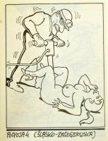 Andrzej Mleczko: Kamasutra 1-2. Kraków, én. Galeria Autorska, 18+18 sztl. Andrzej Mleczko (1949-) le...