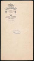 cca 1900-1910 Szohner Olga (1875-1966) színésznő autográf aláírással ellátott fotója, keményhátú kab...