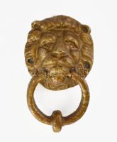 Kopogtató alakú fém ajtódísz, karikája nem mozog, h: 17 cm