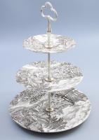 Wedgwood emeletes kínáló, jelzett, d: 25 cm, m: 35 cm