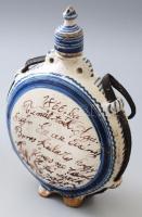 1866 Boros butella. Erdély, 1866, feliratos, datált, kis sérülésekkel, m: 28 cm /// 1866 Wine bottle...