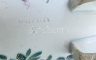 1891 Herskovits A. Apátfalva pereckulacs, jelzett, kis sérülésekkel, ill. szájánál sérült, m: 26 cm