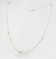 Ezüst(Ag) golyós-glídes nyaklánc, jelzett, h: 41 cm, nettó: 5,9 g
