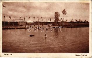1946 Devecser, strandfürdő. Günther Ferencné kiadása (EK)