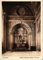 Esztergom, Bakócz-kápolna (épült 1517-ben), belső. Balogh Rudolf kiadása (EB)