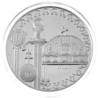 Sülle Mária 2000. "A Magyar Állam 1000 éves évfordulója" jelzett Ag emlékérem dísztokban, tanúsítvánnyal (~35g/0.925/42,5mm) T:PP