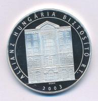2003. "Az Első Magyar Általános Biztosító Társaság Alapítója - Deák Ferenc / Allianz Hungária Biztosító Rt." jelzett Ag emlékérem (31,21g/0.925/42mm) T:PP