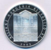 2003. "Az Első Magyar Általános Biztosító Társaság Alapítója - Deák Ferenc / Allianz Hungária Biztosító Rt." jelzett Ag emlékérem (31,22g/0.925/42mm) T:PP