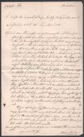 1863 Az erdélyi főkormányszék (gubernium) 1863. okt. 31-én Nagyszebenben kelt rendeletének egykorú másolata, melyet Szászváros szék tanácsának címeztek, és a magyarországi bábaképzés megszervezésére vonatkozó rendelkezéseket tartalmaz. Hátoldalán Szászváros szék tanácsának 1863. nov. 26-án tartott ülésén kelt feljegyzés a bábaképzésre jelentkező nők összeírására vonatkozó utasításokkal. Összesen 2 beírt oldal, melléklet nélkül.