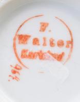 cca 1900 Franz Walter Karlsbad kiöntő, fogóhiánnyal, jelzett, m: 10 cm