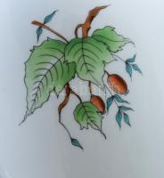 Herendi csipkebogyó mintás váza. Kézzel festett, jelzett, hibátlan 24 cm