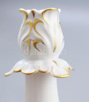 Herendi csipkebogyó mintás gyertyatartó. Kézzel festett, jelzett, hibátlan 15 cm