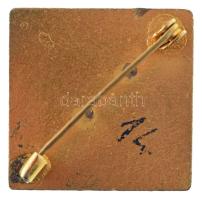 1965. "BHSB. II. Bajn. - Championad - Budapest" aranyozott, zománcozott sakk jelvény (35x3...