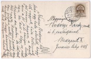 1940 Felsőszeli, Felső-Szeli, Horné Saliby; római katolikus templom a Dudvággal. Fogyasztási Szövetk...