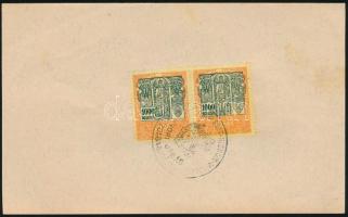 1925 Hivatalos nyugta Monorról, 2x1000K okmánybélyeggel