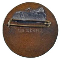 ~1960. "Urán Bányász SC" zománcozott fém jelvény T:AU