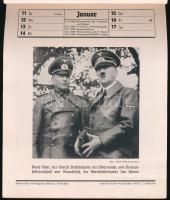 1942 Adolf-Hitler-Kalender. Fekete-fehér fotókkal illusztrált falinaptár. Dresden, Deutsches Verlags...
