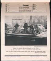 1942 Adolf-Hitler-Kalender. Fekete-fehér fotókkal illusztrált falinaptár. Dresden, Deutsches Verlags...