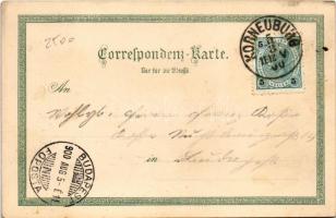 1900 Korneuburg, Rathaus, F. M. Erzherzog Albrecht Kaserne / town hall, general view, K.u.K. militar...