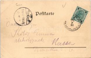 1901 Annenheim am Ossiachersee mit Mittagskogel im Hintergrund (fa)