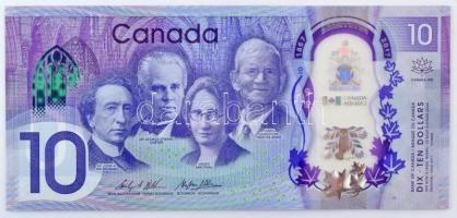Kanada 2017. 10$ "A Konföderáció 150 éves" (polimer) "CDE 7474564" T:XF Canada 2017. 10 Dollars "150 Years of Confederation" (polymer) "CDE 7474564" C:XF Krause P#112