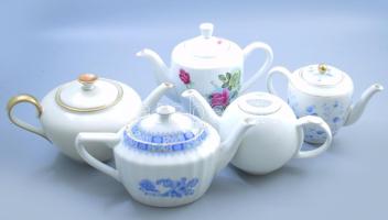 5 darab klf kávés kanna, közte Arzberg, stb., m: 18 cm alatt