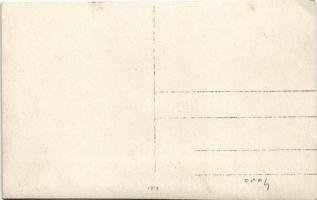 Első világháborús katonai zenekar / WWI military, marching band. photo (vágott / cut)