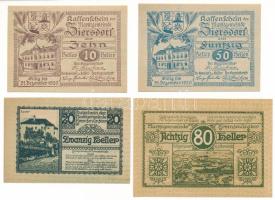 Ausztria / Ziersdorf 1920. 10h + 50h szükségpénz + Kremsmünster 1920. 20h + 80h szükségpénz T:UNC-AU Austria / Ziersdorf 1920. 10 Heller + 50 Heller necessity money (notgeld) + Kremsmünster 1920. 20 Heller + 80 Heller necessity money (notgeld) C:UNC-AU