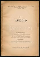 1961 BÁV 4. sz. művészeti aukciója. Bp., 1961, BÁV. Kiadói papírkötés, szakadt borítóval, leszakadt ...