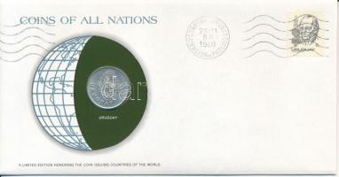 Uruguay 1980. 1P "Nemzetek pénzérméi" felbélyegzett borítékban, bélyegzéssel T:AU
Uruguay...