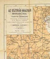 1890 Az Osztrák-Magyar Monarchia vasuti térképe. A közmunka- és közlekedésügyi m. kir. Minister rend...