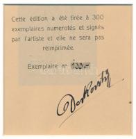 Derkovits Gyula (1894-1934): Aktok, nyomat, hátoldalról átütő nyomtatás, jelzés nélkül, paszpartuban...