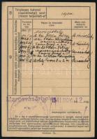 1941 Marosvásárhely, polgári személyi lap, hajtott