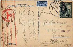 1941 Tátra, Magas Tátra, Vysoké Tatry; Popradské pleso. L. Scholz / Popper See / Poprádi tó télen / ...